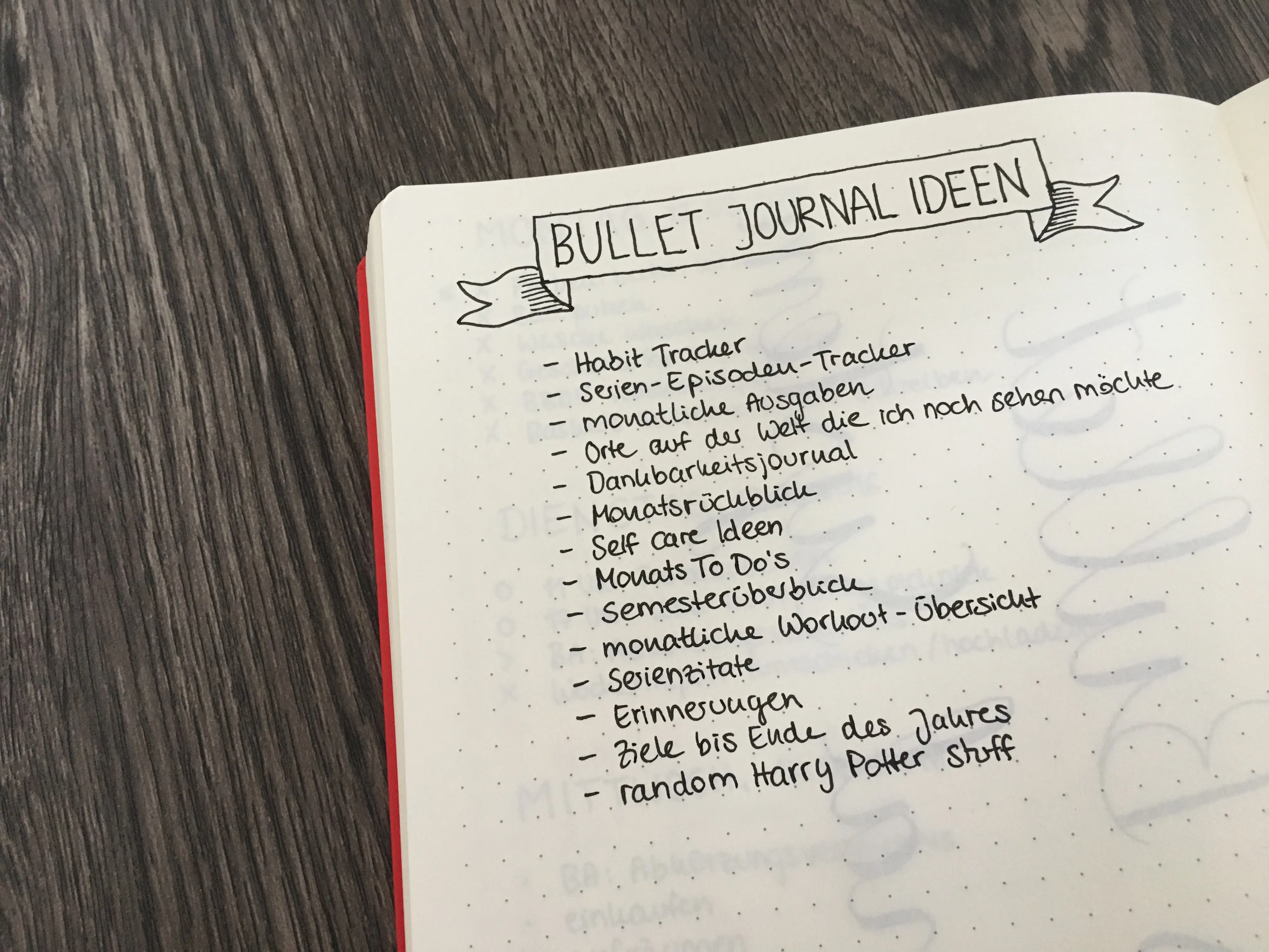 Bullet Journal starten: Sammle im ersten Schritt deine Ideen