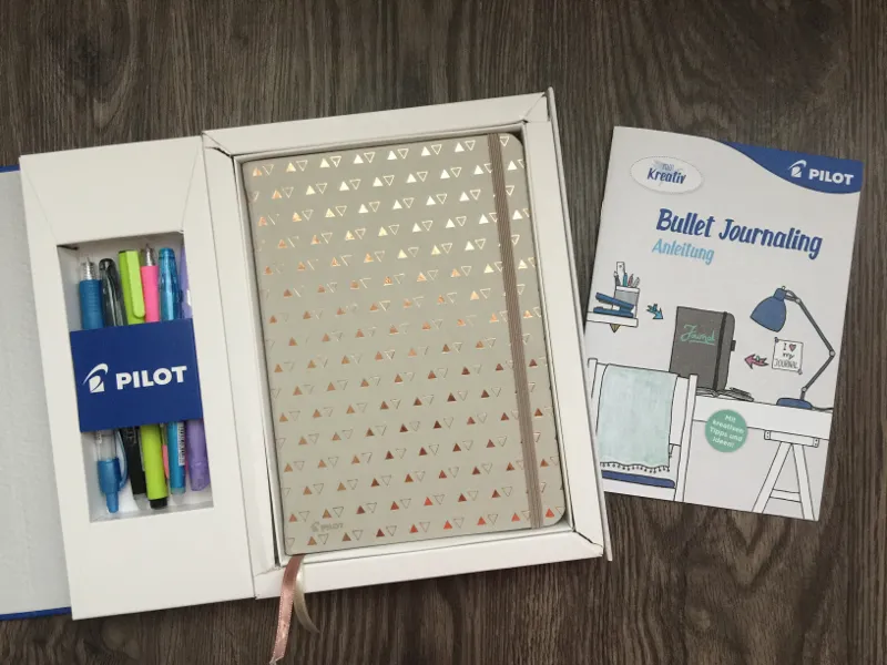 Farbcode im Bullet Journal Set offen