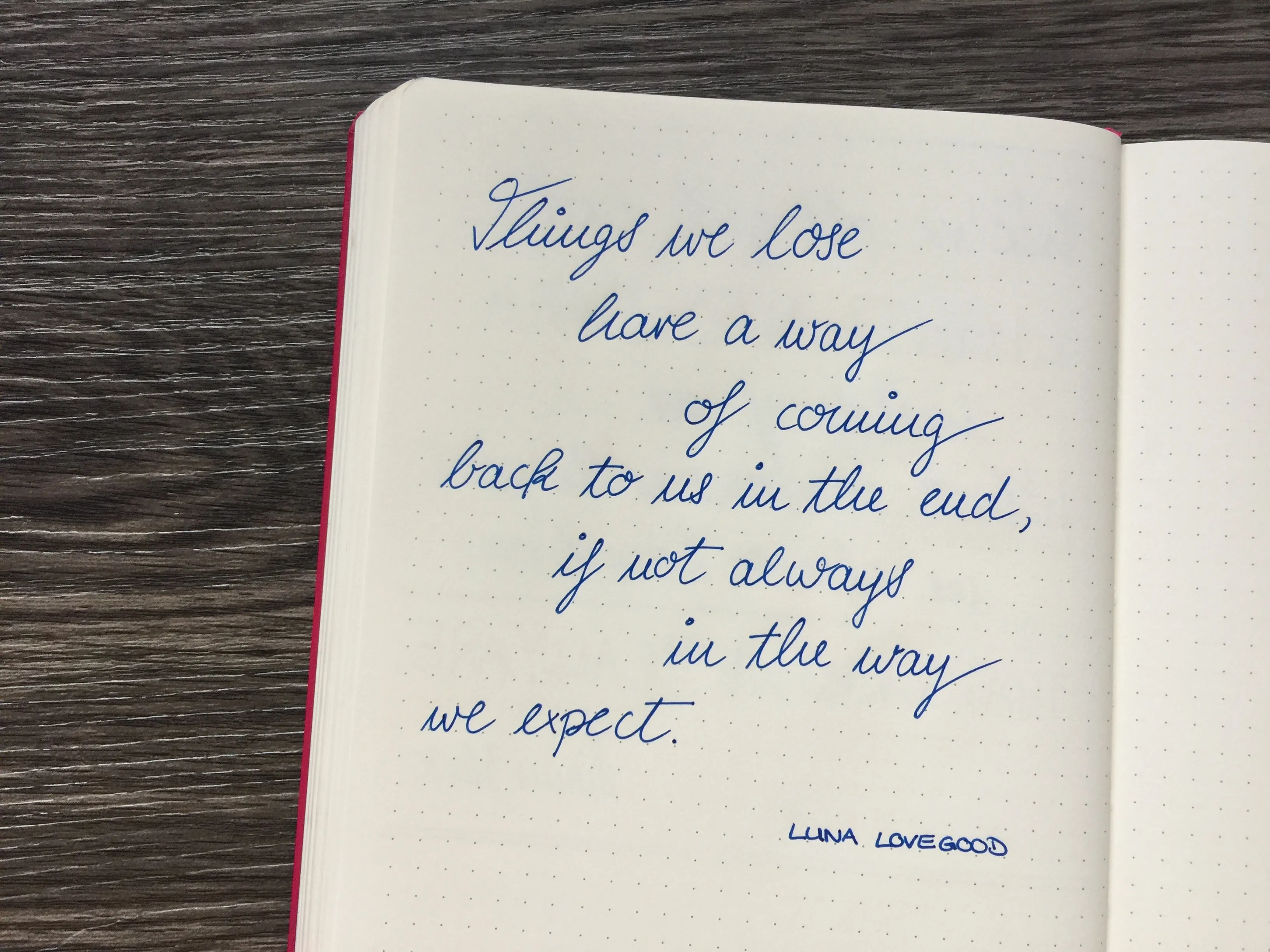 Monatsübersicht September Harry Potter Zitat Luna